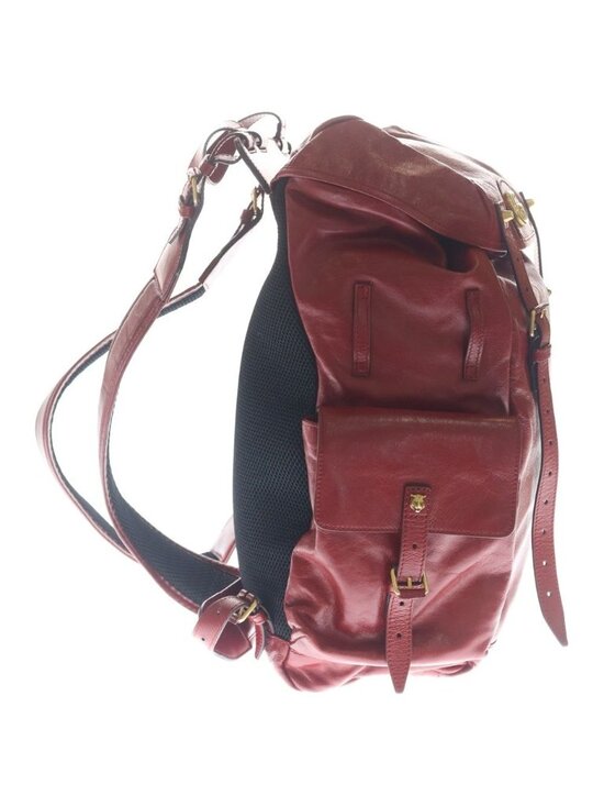 Gucci Rebel Tiger Cat Head GG Marmont Backpack Red Leather Gold main image 6